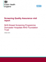 Screening Quality Assurance visit report: NHS Breast Screening Programme Doncaster Hospitals NHS Foundation Trust